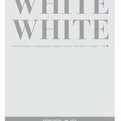 Fabriano White White Drawing Pad, 8 X 8 Inches, 300 Gsm, 20 Sheets