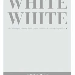Fabriano White White Drawing Pad, 9 X 12 Inches, 300 Gsm, 20 Sheets