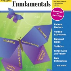 Evan-Moor Math Fundamentals Workbook, Teacher Reproducibles, 224 Pages, Grade 6