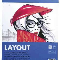 Fabriano Marker Layout Pad, 8-1/4 X 11-3/4 Inches, 40 Lb, 70 Sheets