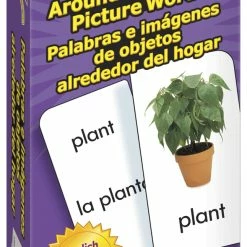 TREND Enterprises, Inc. Trend Enterprises Bilingual Around-the-Home Picture Word Flash Cards, Set Of 96