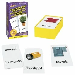 TREND Enterprises, Inc. Trend Enterprises Bilingual Around-the-Home Picture Word Flash Cards, Set Of 96 -Books - Literature Shop 2027741 C ecommfullsize
