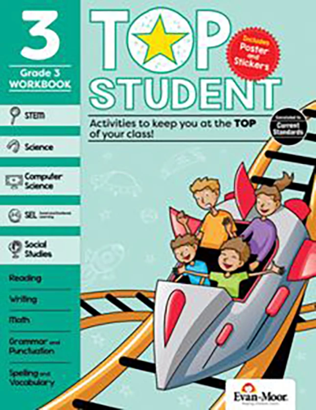 Evan-Moor Top Student Activity Book, Grade 3 3 Evan-Moor Top Student Activity Book, Grade 3