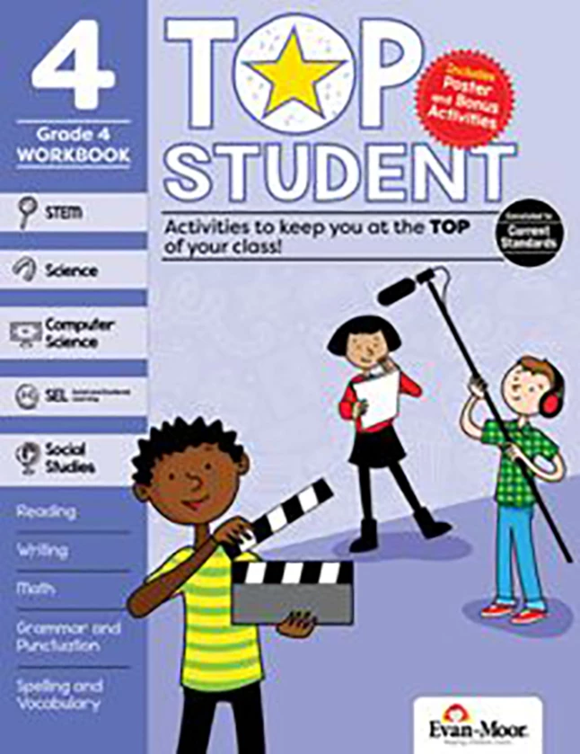 Evan-Moor Top Student Activity Book, Grade 4 3 Evan-Moor Top Student Activity Book, Grade 4
