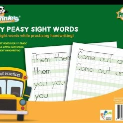 Channie's Channie’s Easy Peasy Sight Words Workbook