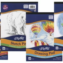 UCreate Art Pad Bundle, 9 X 12 Inches, 4 Assorted Types, 144 Sheets
