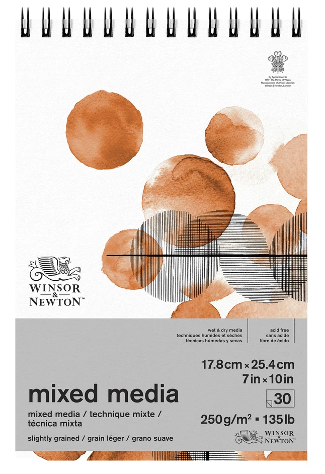 Winsor & Newton Mixed Media Pad, 7 X 10 Inches 3 Winsor & Newton Mixed Media Pad, 7 X 10 Inches