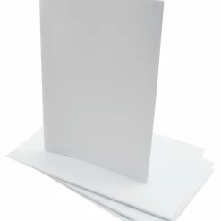 School Smart Blank Books, 8-1/2 X 11 Inches, White, 12 Sheets, Pack Of 6