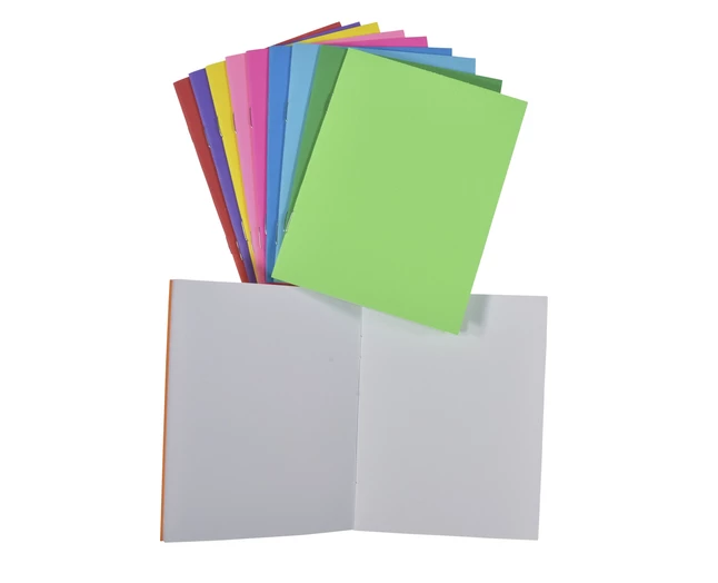 School Smart Bright Blank Books, Assorted Colors, 24 Sheets, Pack Of 10 3 School Smart Bright Blank Books, Assorted Colors, 24 Sheets, Pack Of 10
