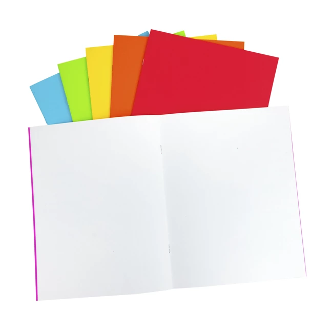 School Smart Bright Blank Books, 8-1/2 X 11 Inches, Assorted Colors, 24 Sheets, Pack Of 6 4 School Smart Bright Blank Books, 8-1/2 X 11 Inches, Assorted Colors, 24 Sheets, Pack Of 6 - Image 2