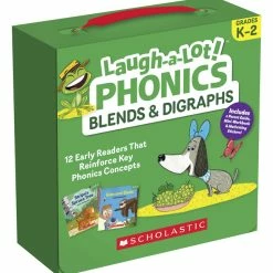 Scholastic Books Laugh-A-Lot Phonics Blends And Digraphs Single Set, 12 Readers, Grades K-2