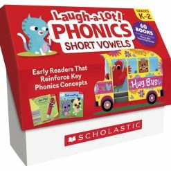 Scholastic Books Laugh-A-Lot Phonics Short Vowels Single Set, Grades PreK-2