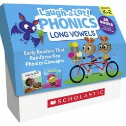 Scholastic Books Laugh-A-Lot Phonics Long Vowels Single Set, Grades PreK-2