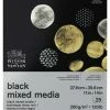 Winsor & Newton Mixed Media Pad, 11 X 14 Inches, 200 Gsm, Black, 25 Sheets -Books - Literature Shop 2102475 A ecommfullsize