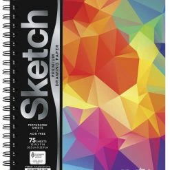 UCreate® Fashion Sketch Book, Kaleidoscope, 12 X 9 Inches, 75 Sheets