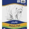 Ucreate Lightweight Sketch Pad, 9 X 12 Inches, Bright White, 50 Sheets -Books - Literature Shop 226545 A ecommfullsize