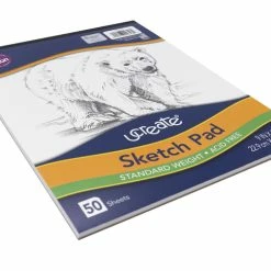 Ucreate Lightweight Sketch Pad, 9 X 12 Inches, Bright White, 50 Sheets -Books - Literature Shop 226545 B ecommfullsize