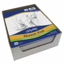 Ucreate Lightweight Sketch Pad, 9 X 12 Inches, Bright White, 50 Sheets -Books - Literature Shop 226545 C ecommfullsize