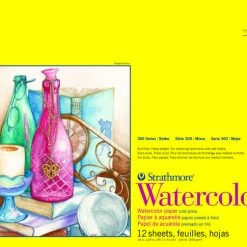 Strathmore 300 Series Watercolor Pad, 18 X 24 Inches, 140 Lb, 12 Sheets
