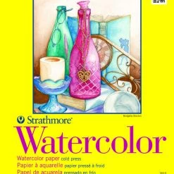 Strathmore 300 Series Watercolor Pad, 9 X 12 Inches, 140 Lb, 12 Sheets