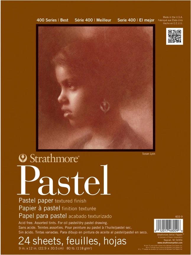 Strathmore 400 Series Pastel Pad, 11 X 14 Inches, 80 Lb, 24 Sheets 3 Strathmore 400 Series Pastel Pad, 11 X 14 Inches, 80 Lb, 24 Sheets