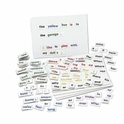 *Non-Branded Childcraft Color Coded Magnetic Words And Boards Set