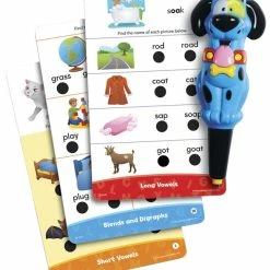 Educational Insights Phonics Fun Hot Dots Jr Set, 80 Cards And 1 Pen