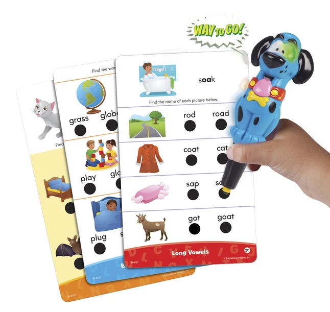 Educational Insights Phonics Fun Hot Dots Jr Set, 80 Cards And 1 Pen 4 Educational Insights Phonics Fun Hot Dots Jr Set, 80 Cards And 1 Pen - Image 2