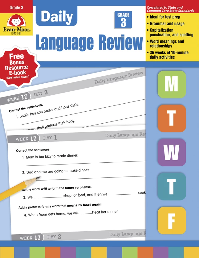 Evan-Moor Evan Moor Daily Language Review, Grade 3 3 Evan-Moor Evan Moor Daily Language Review, Grade 3