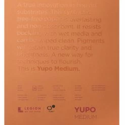 Yupo Waterproof Watercolor Pad, 11 X 14 Inches, 74 Lb, 10 Sheets