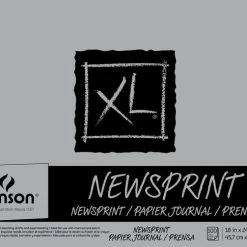 Canson XL Newsprint Pad, 18 X 24 Inches, 30 Lb, 100 Sheets