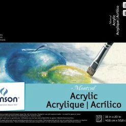Montval Acrylic Cold Press Paper Pad, 16 X 20 Inches, 185 Lb, 10 Sheets