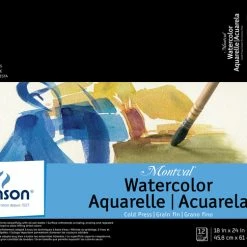 Montval Acid-Free Cold Press Watercolor Paper, 140 Lb, 18 X 24 Inch, Natural White