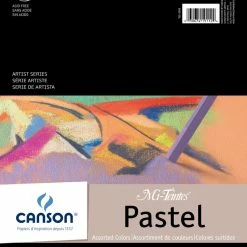 Canson Mi-Teintes Drawing Pad, 9 X 12 Inches, 98 Lb, Assorted Colors, 24 Sheets