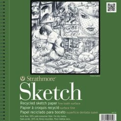Strathmore 400 Series Recycled Sketch Pad, 11 X 14 Inches, 60 Lb, 100 Sheets